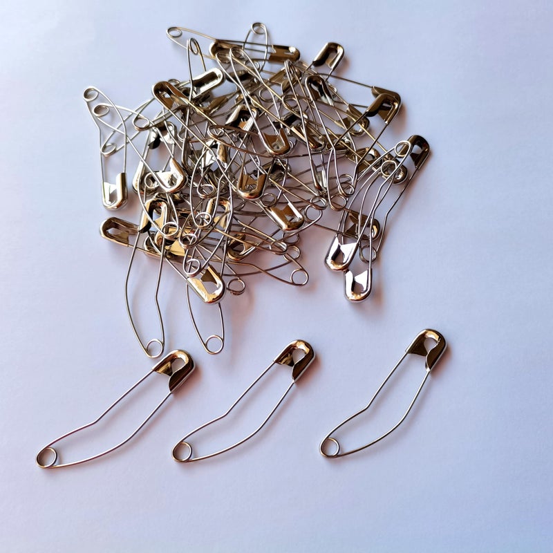 ibotti Curved Safety Pins for Quilting,Basting Pins for Quilting Curved,Size 3,50-count - Image 2